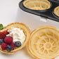 Double Waffle Bowl Maker by StarBlue - White - Make bowl shapes Belgian waffles in minutes | Best for serving ice cream and fruit | Gift ideas 110V 50/60Hz 1200W