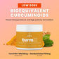 Turmeric Supplement Supports Joint Immune System Brain Skin 250 mg per Capsule