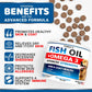 Omega 3 Fish Oil for Dogs 170 Chews Skin and Coat Supplement 170 Chews