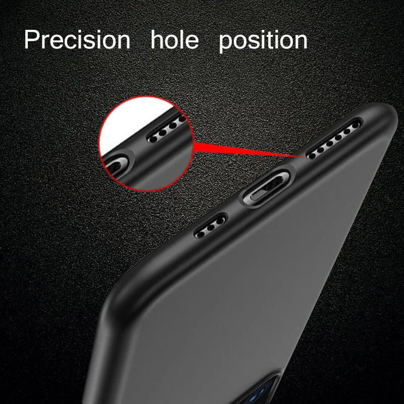 Black Matte Case for iPhone 16 Pro Max Case Back Soft Silicone Cover for iphone 13 12 11 14 15 Pro Max 7 8 6s 16 Plus Cases Capa