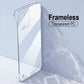 Clear Frameless Hard PC Case for iPhone 16 15 13 12 11 14 Pro MAX MINI XR  SE 7 8 PLUS Slim Shockproof Transparent Cover