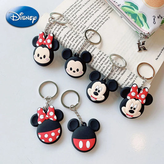 Disney AirTags Silicone Protective Case Anime Mickey Minnie Keychain Apple Tracker Locator Protector Cover Anti-scratch Lovers